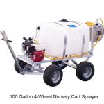 50, 100, or 200 Gallon 4-Wheel Nursery Cart Sprayers